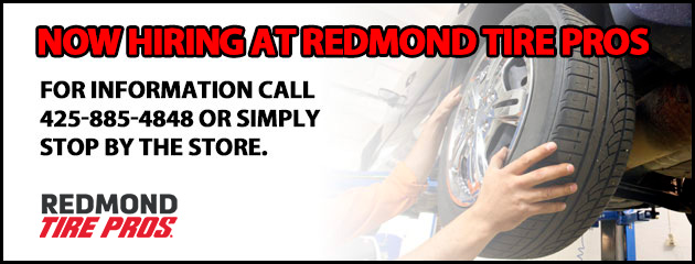 Now Hiring at Redmond Tire Pros